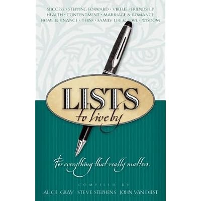 Lists to Live By: the third collection