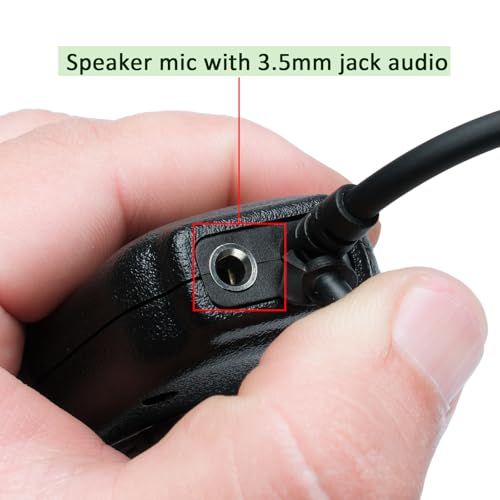 Image of Speaker Mic Handheld Microphone Compatible with Baofeng Kenwood UV-5R BF-888S BF-F8HP BF-F9 TK-3140 TK-3400 TK-3402 Walkie Talkie Two Way Radio 2Pack