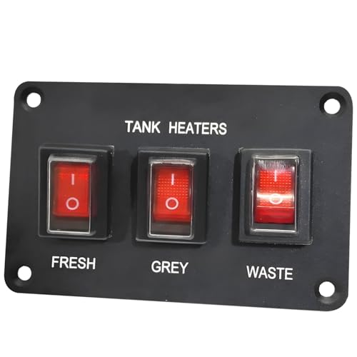 Panneau à bascule 12V-24V étanche à 3 voies en aluminium pour camping-car