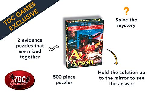 Tdc Games Alphabet Mystery 500 Piece Jigsaw Puzzle - A Is For Arson #TOP1