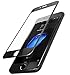TOZO for iPhone 7 Plus 3D Screen Protector Glass [ 3D Full Frame ] Technology Premium Tempered 9H Hardness 2.5D PET [Soft Edge Hybrid] Perfect Fit Screen 5.5 Black
