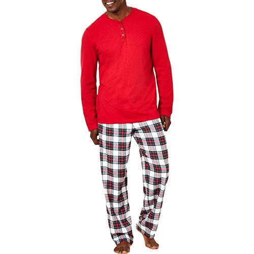 Family PJs Mens Christmas Holiday Pajama Set Red M