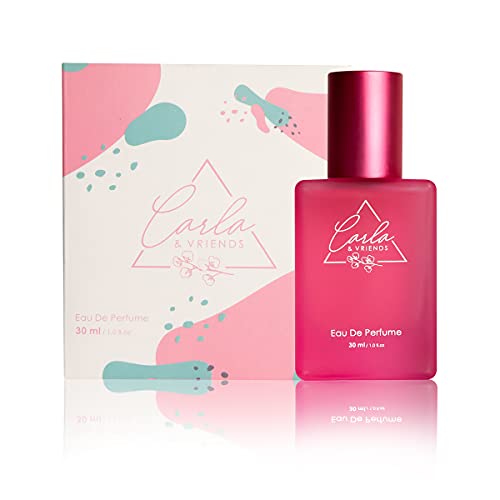CARLA & VRIENDS Women's Eau De Parfum Spray EDP 1 Oz With Blushing Rose Essence - Women's Fragrances Rose Perfume, Travel Size Perfume Set, Perfect Birthday Gift For Sister and Girlfriend