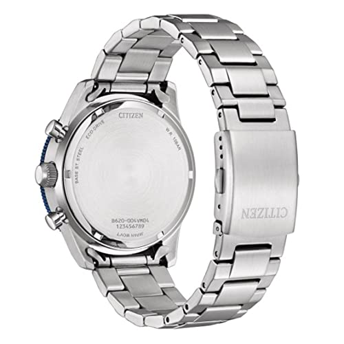 Image of Citizen Stainless Steel Analog Grey Dial Silver Strap Men's Watch-Ca4554-84H