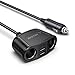 Price comparison product image [2020 Updated Version] BESTEK Dual QC 3.0 150W Cigarette Lighter Splitter, 12V/24V 36W Car Charger Adapter Socket Splitter for Cellphone Tablet GPS Dash Cam