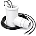 SS2 AC Float Switch AC Float Safety Switch HVAC 3/4 Inch Condensate Shut Off Sensor Can Prevent Overflow in Drain Pan or Gravity Drain Used in Various Applications. ECWB