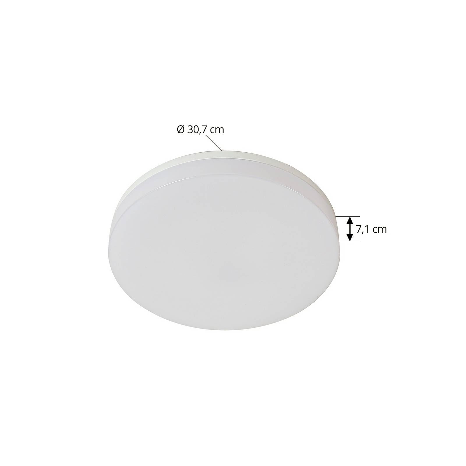 LED Deckenleuchte Wynion dimmbar (Modern) in Weiß (1 flammig,) - Lampe Deckenlampe Badezimmerleuchte