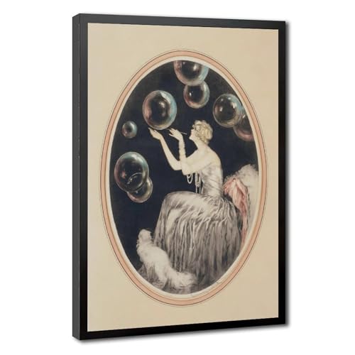 Impression giclée Louis Icart cadre suspendu pour mur vide