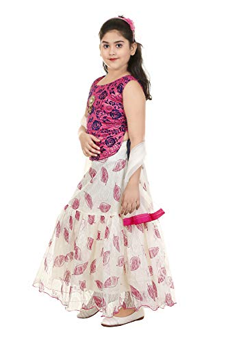 Image of Zooba Girls Lahenga Choli and Dupatta Set