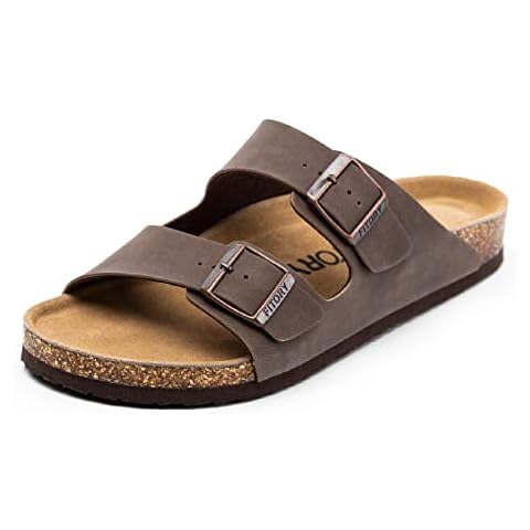 FITORY Men's Adjustable Cork Footbed Sandals Cover
