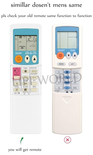 Image of LipiWorld 56 3 Button Green AC Remote Compatible (Old Remote Exactly Same Remote Will Only Work) for Mitsubishi AC Remote