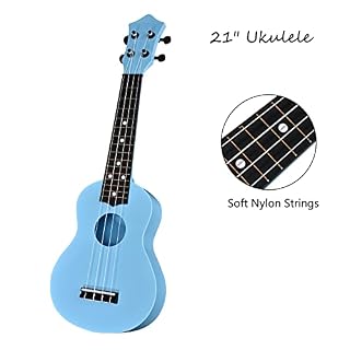 Kids Toy Ukulele 21 inch Plastic Ukelele,Musical Instrument, Ukulele Toy Gift for Children Beginners with Bag Picks Strings (Light blue) - Les Beatles, Paul McCartney, John Lennon, RIngo Starr, George Harrison Kids Toy Ukulele 21 inch Plastic Ukelele,Musical Instrument, Ukulele Toy Gift for Children Beginners with Bag Picks Strings (Light blue) – Image 3