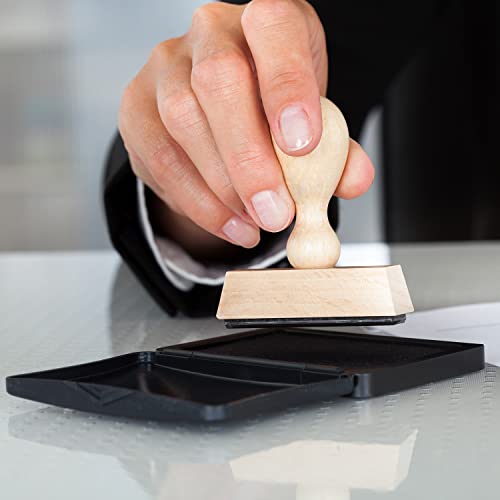 2000 Plus Stamp Pad, Felt, Size No.1, 2-3/4" X 4-1/4", Black Ink (090406) #TOP5