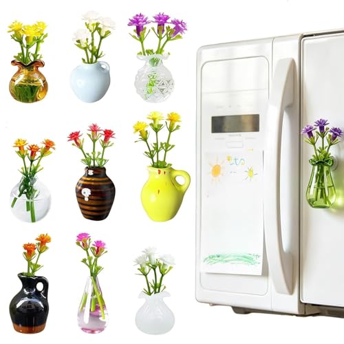 Imanes de florero pequeños para sujetar notas en taquillas y aulas 2
