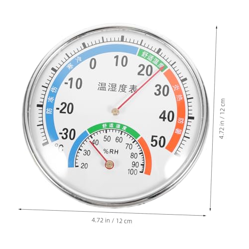 Happyyami Terrarium Thermometers Reptile Humidity Gauge Mountable Dual Gauge for Easy Monitoring