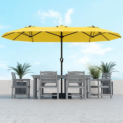 Kingdura 15ft Double-Sided Patio Umbrella
