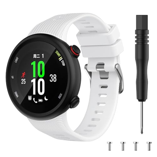Correa de silicona para Garmin Swim 2, correa de reloj inteligente, pulsera deportiva para Garmin Forerunner 45 45s, accesorios de pulsera, blanco, para Forerunner 45s, For Forerunner 45s