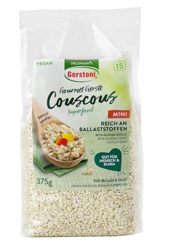 Gerstoni Gersten Couscous 2 x 375g, ohne Weizen, POWERFOOD aus regionalem Anbau