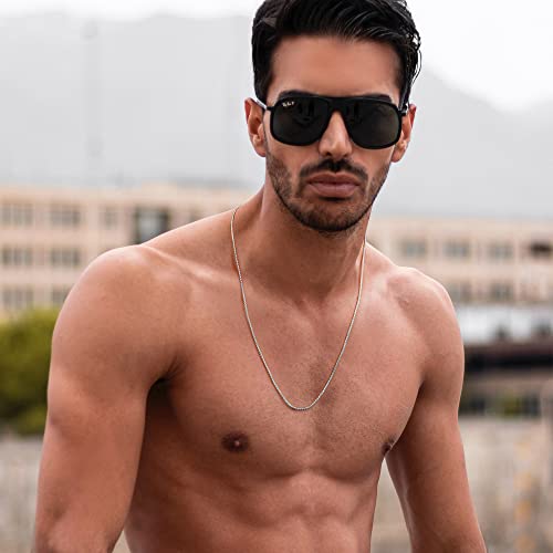 Ochcoh Sterling Silver Chain For Men 2Mm Silver Box Chain Necklace For Men Mens Silver Chain Diamond Cut Silver Chain For Boys Silver Necklace Men 16 Inch Mens Chain Necklace Mens Jewelry #TOP1