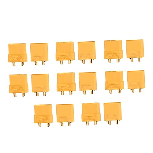 VILLFUL 8 Pairs Battery SMA Connectors Xt90u Connector Xt90 Connector Anti Spark Xt90 Male to Female Battery Connectors Male Female T to Xt90 Crimp Nylon