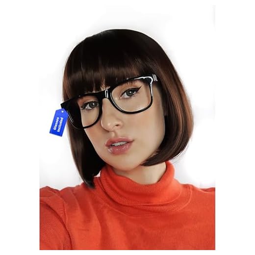 Velma Costume with Pants Bob Wig