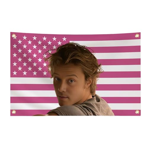 TIGERBABY 35Ft JJ maybank Flag tapestry Funny pink american jj flag Poster