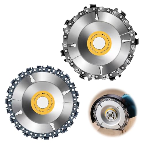 PAVIKEグラインダー 刃【2個セット】ディスクグラインダー刃 電動丸鋸刃 研磨ディスク穴径16mm 直径100mm 7/22歯切り 手工芸、木彫、氷彫刻、設備作業、アングルグラインダーなどに使用