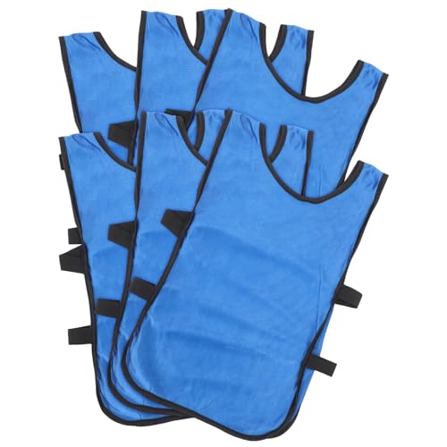 GATHINESS 6 Piezas Chaleco de Entrenamiento de Fútbol para, Transpirable, Liviano Poliéster, Ajuste Holgado Adecuado para Entrenamiento Deportivo