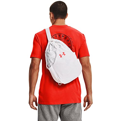 Image of Under Armour Flex Sling Bag, White (100) /Venom Red, One Size Fits All