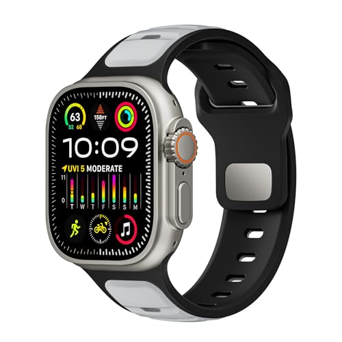 Bracelet Watch 45mm 44mm 42mm nylon bicolore pour montre connectée