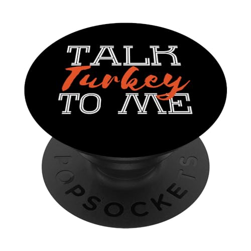 Talk Turkey To Me Día de Acción de Gracias Divertidos Amantes del Pavo PopSockets PopGrip Intercambiable