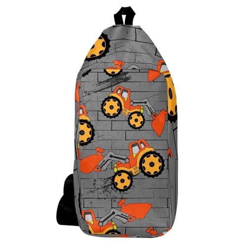 Sac à dos à bandoulière orange anti-encombrement pour homme et femme actif