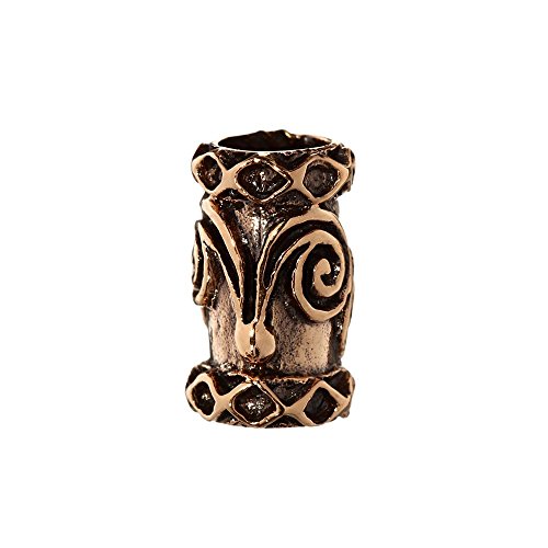 NKlaus Celtic Bead Hair and Beard Jewellery DWALIN Bronce Curling Bead 6400