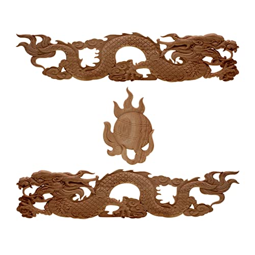 YFQHDD Dragons à Sculpture d'angle de Fleur de Flor (Color : A, Size : 53 * 12 cm)