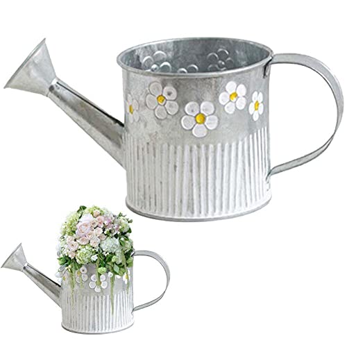 Wudaizhi Plantador De Metal Galvanizado Garden En Estacionamiento Vintage Metal De Metal Machete Macetas Riegue Puede Goldia De Hervidor De Hervidor De Hervidor De Hervidor De Agua