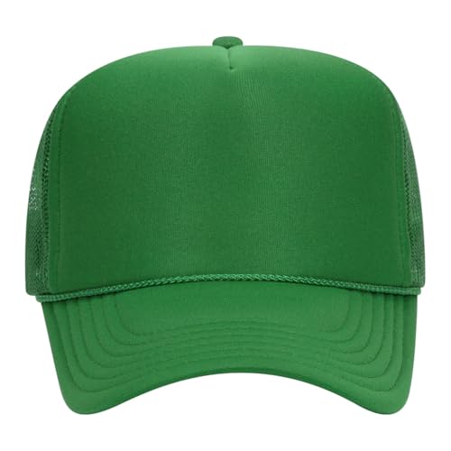 Image of OTTO Polyester Foam Front 5 Panel High Crown Mesh Back Trucker Hats in 97, Bulk, Wholesale