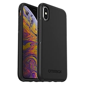 OtterBox Symmetry-hoesje voor iPhone X / iPhone Xs, schokbestendig, valbestendig, dunne beschermende hoes, 3x getest volgens militaire standaard, Zwart