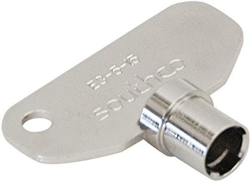 Southco E3 5-15 Series Vise Action Nickel Plated Steel Large Compression Latch Tubular Key, 1-35/64" Length x 1-31/32" Width (Pack of 2)