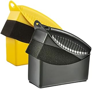 TeTupGa Tire Dressing Applicator Brush, 2 PCS Car Wheel Waxing Sponge With Case Auto Tyre Cleaning Pad For Tire Gel