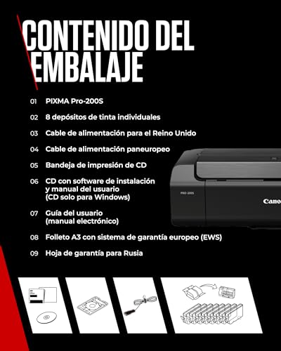 Canon Pixma PRO-200S Impresora Fotográfica Profesional, Sistema de Inyección de Tinta, A3+, WiFi, 8 Cartuchos de Tinta, Impresión Sin Bordes, Impresión de Alta Velocidad, Negro - imagen 9