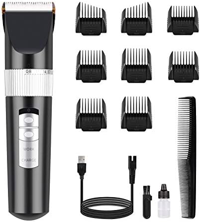 Hair Clippers SUPRENT Professional Cordless Hair Clippers Hair Trimmer for Man Rechargeble Haircut Kit with Ceramic Blade, 20 Cutting Length, Mens Hair Clippers for Family Use