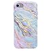 Velvet Caviar for iPhone 8 Case & iPhone 7 Case Marble for Women & Girls - Cute Protective Phone Cases [Drop Test Certified] (Pink Iridescent Holographic Blue)