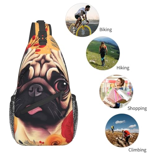 Mochila Pequeña Tipo Sling para Hombre y Mujer Negra miniatura 6