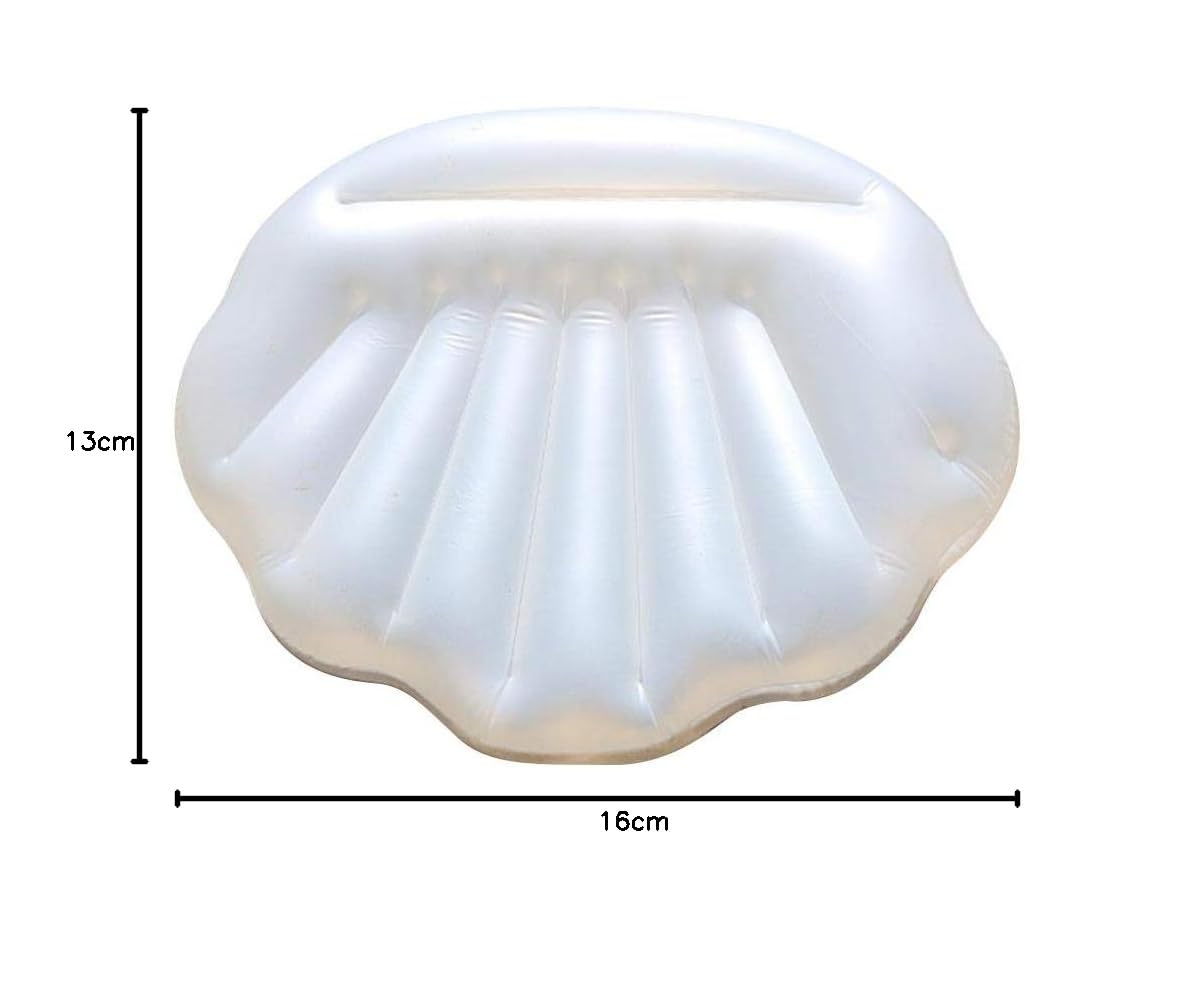 Aufblasbarer Muschel Pool Float, Riesen Muschelschalen Pool Schwimmbett Mit Perlenball Sommer Strand Party Schwimmendes Reihen Schwimm Werkzeug Für Erwachsene, 160 * 130 * 130 cm