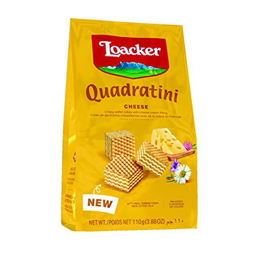 Image of Loacker Quadratini Cheese 110 Gram, Italy