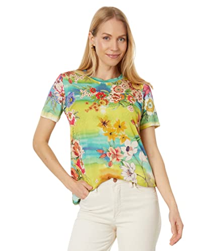 Johnny Was Tie-Dye Favorite Short Sleeve Crew Neck Tee