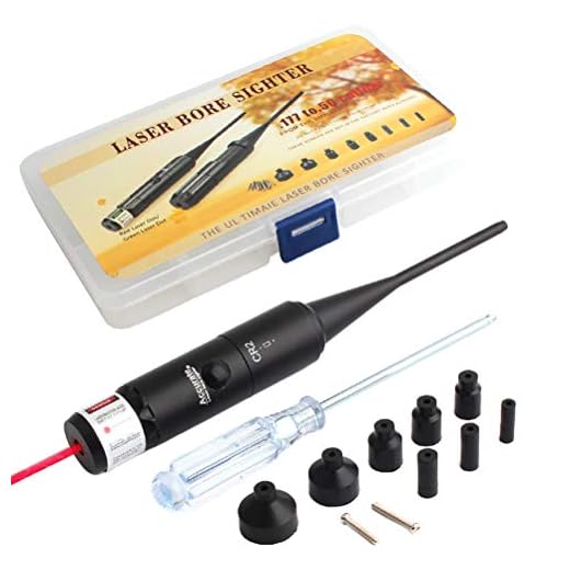 TAIPPAN Bore Sighter Kit für .22 bis .50 Kaliber mit Tragebox Kaliber Jagd Boresighter Zielfernrohr