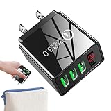 Fonctions de sécurité avancées : ce chargeur mural USB à 3 ports avec un IC de sécurité protège votre appareil contre les surcharges, les surintensités et les surtensions, ce qui le rend sûr.