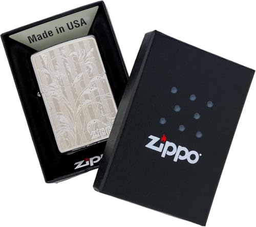 Encendedor Zippo plateado vintage de latón miniatura 6