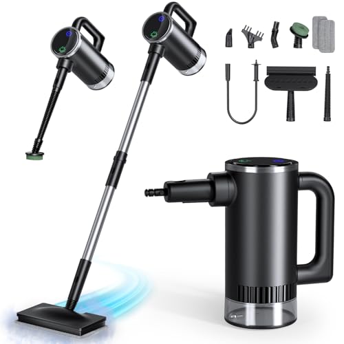 11-in-1 Steam Mop - Detachable Handheld Steam Cleaner with 500mL Tank, 260℉ Floor Steamer for...